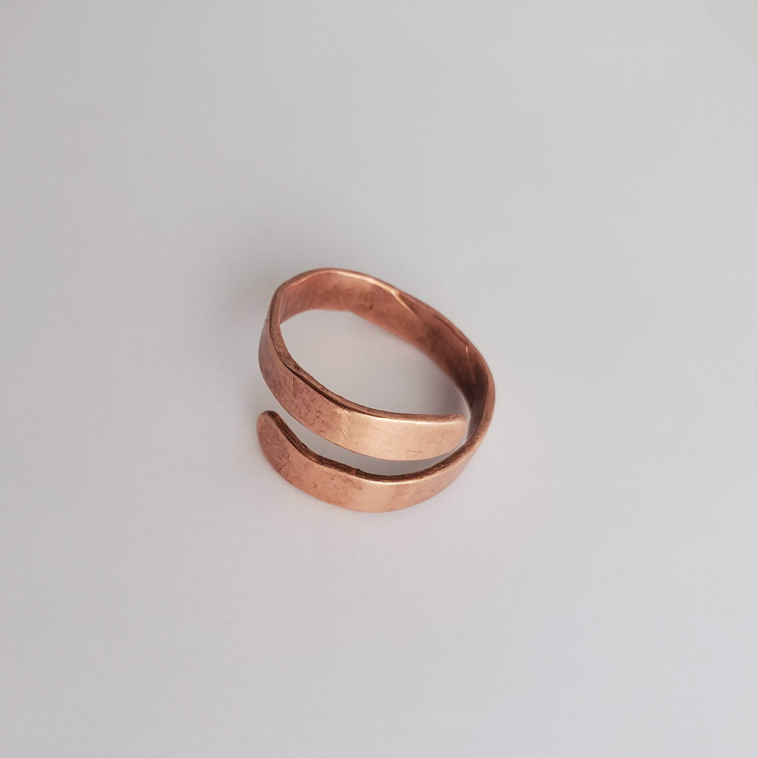 "Between The Lines " - Adjustable Copper Ring
