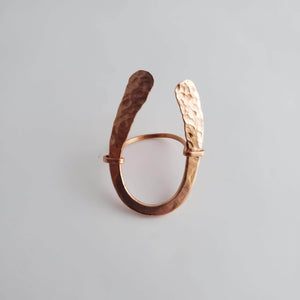 "Helwa Ring" - Hammered Copper Ring