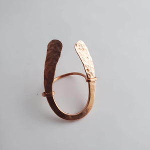 "Helwa Ring" - Hammered Copper Ring