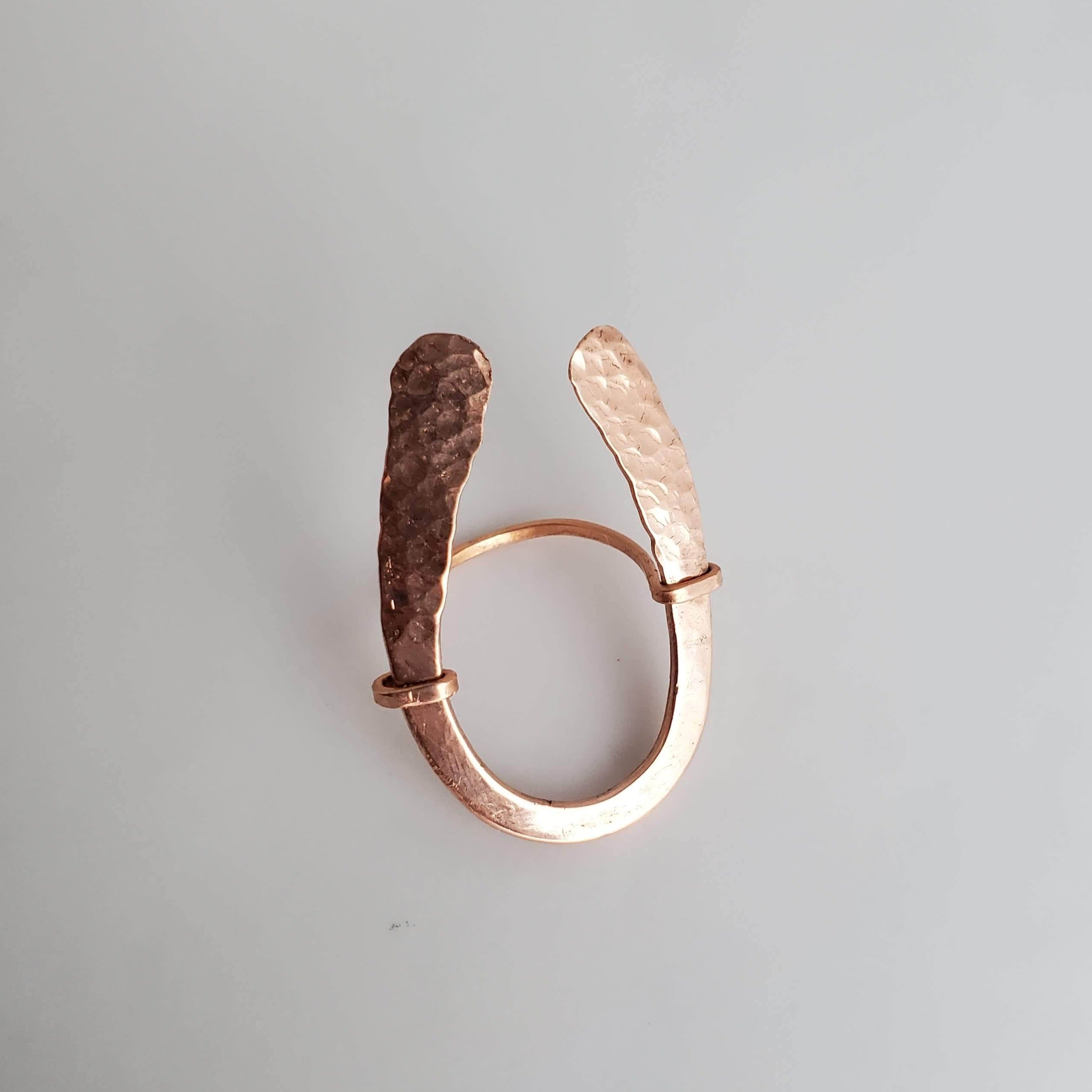"Helwa Ring" - Hammered Copper Ring