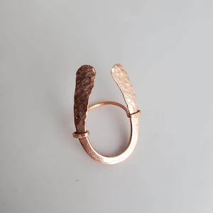 "Helwa Ring" - Hammered Copper Ring