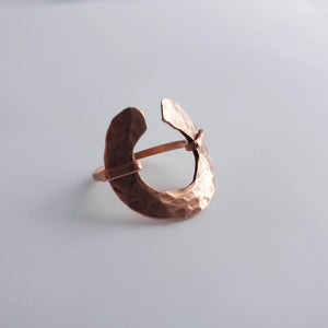 "Chuma Ring" - Hammered Copper Ring