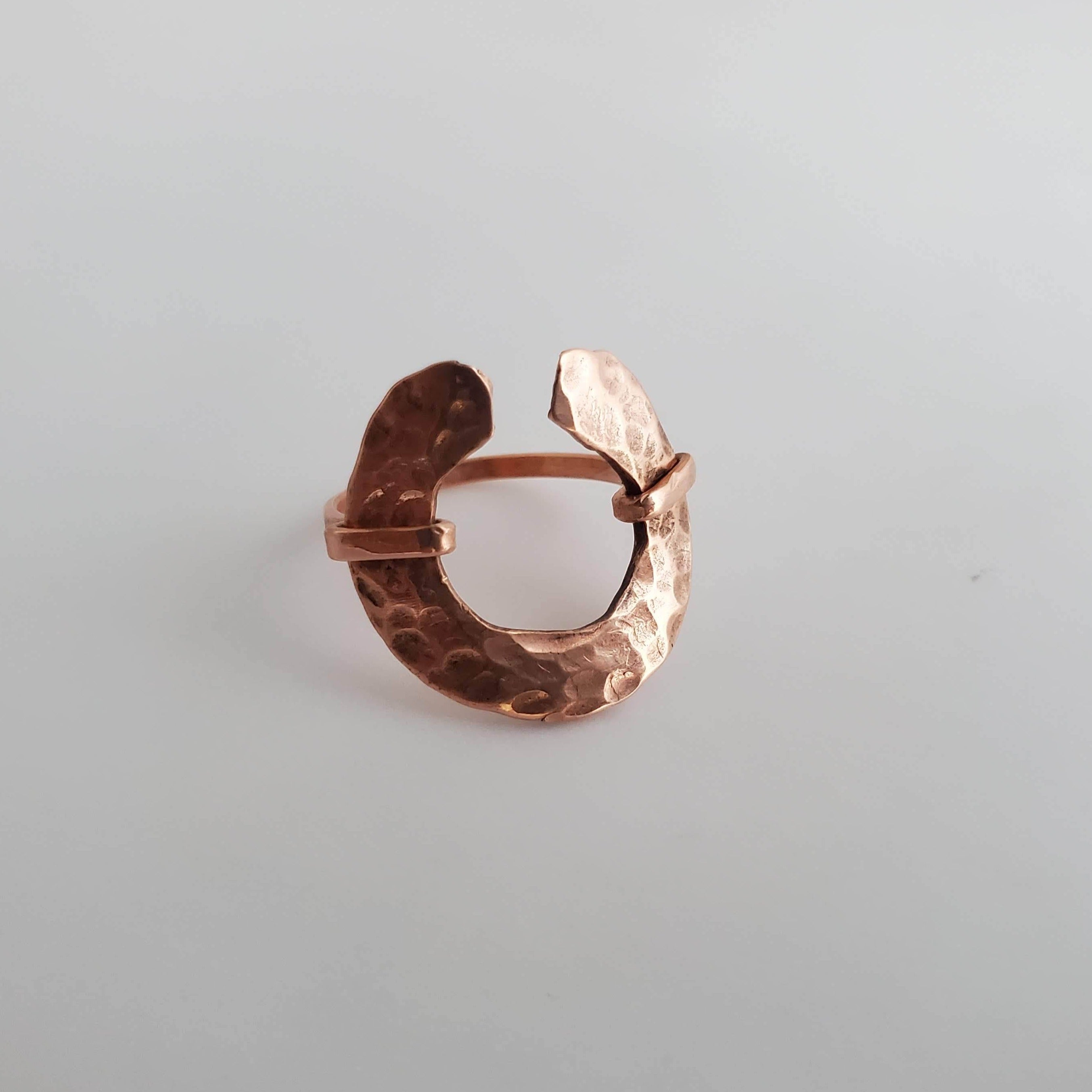 "Chuma Ring" - Hammered Copper Ring