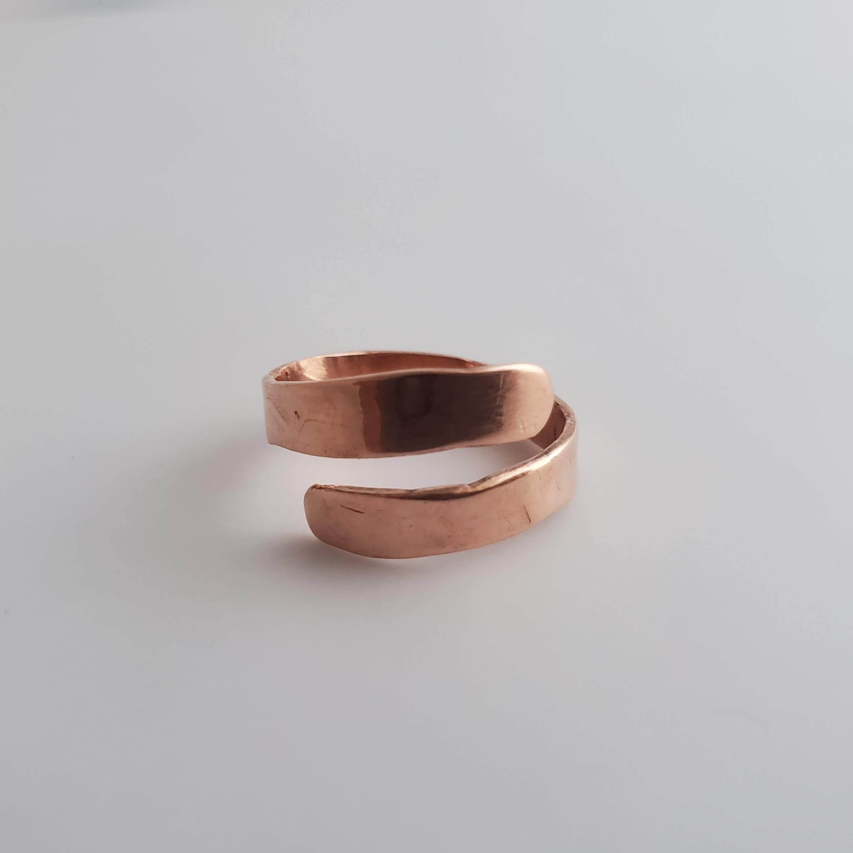 "Between The Lines " - Adjustable Copper Ring