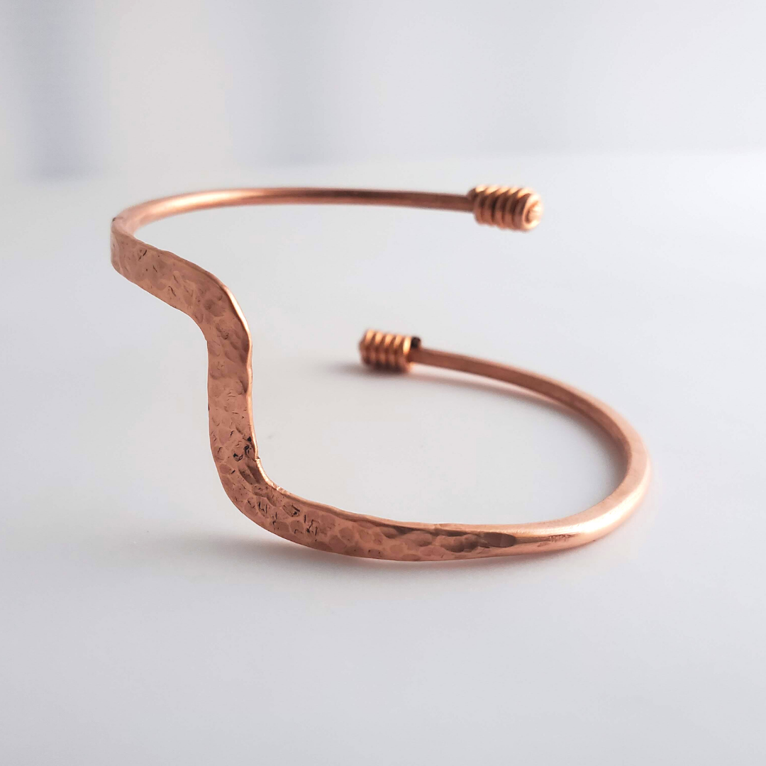 'Ka Bracelet' - Hammered Copper Cuff