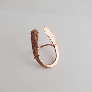 "Helwa Ring" - Hammered Copper Ring
