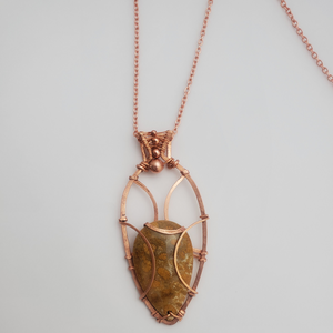 "The Chariot" - Dressed Coral Dendritic Necklace